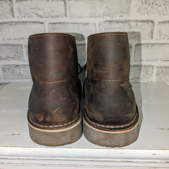 Clarks Bushacre 2 Leather Chukka Boots Dark Brown 34135 Men's 13M - Picture 4 of 7
